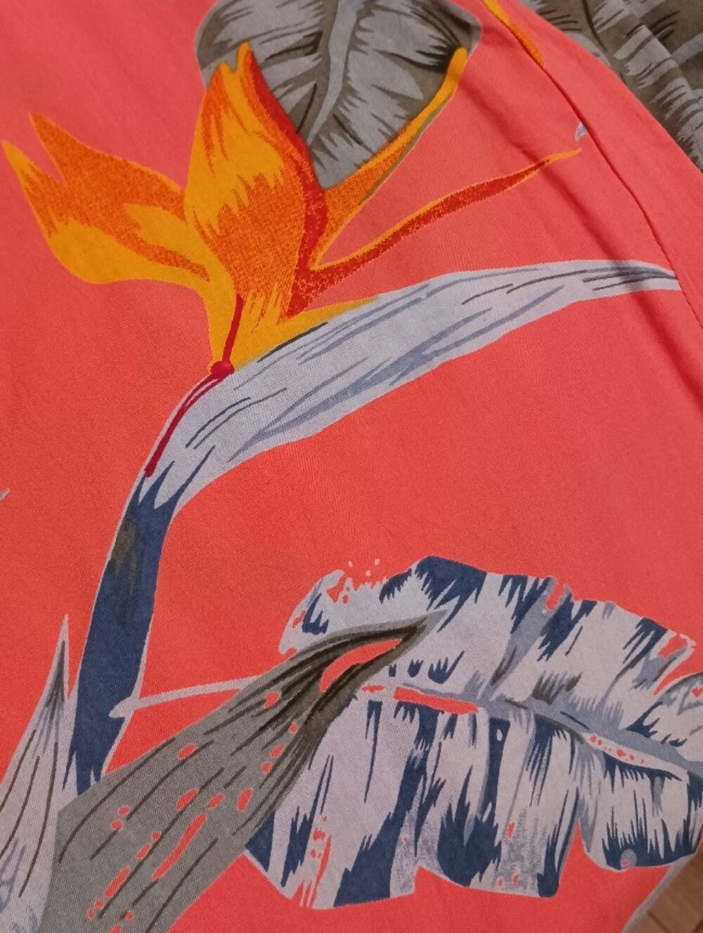 Patrons Of Peace Angelo Wide Leg Palazzo Pant Smocked Waist Bird Of Paradise - Picture 2 of 9